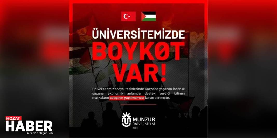 Munzur Üniversitesin'de  Boykot Var 3